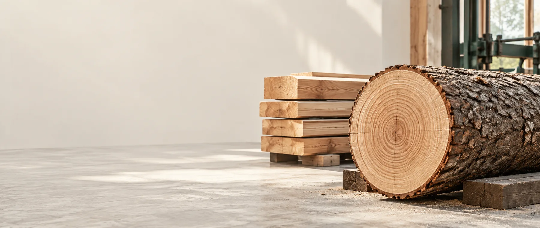 Lumber weight materials and measuring setup