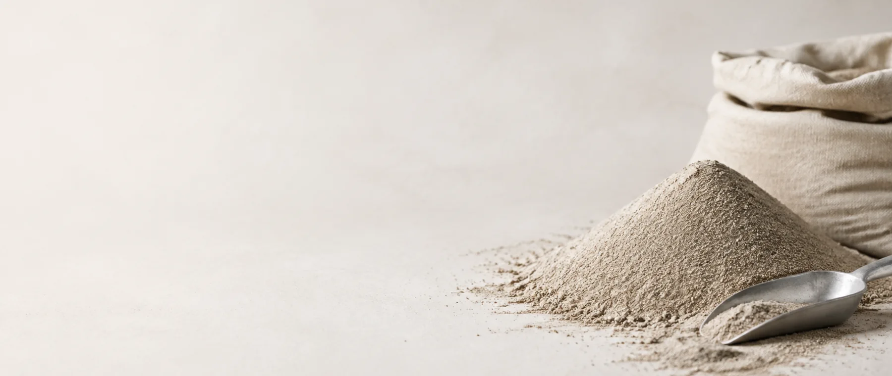 Sand materials and measuring setup