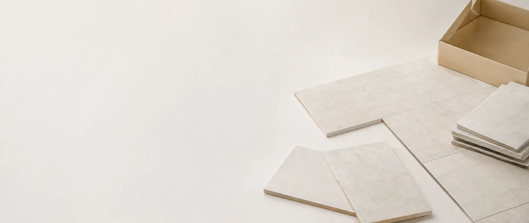 Tile materials and measuring setup